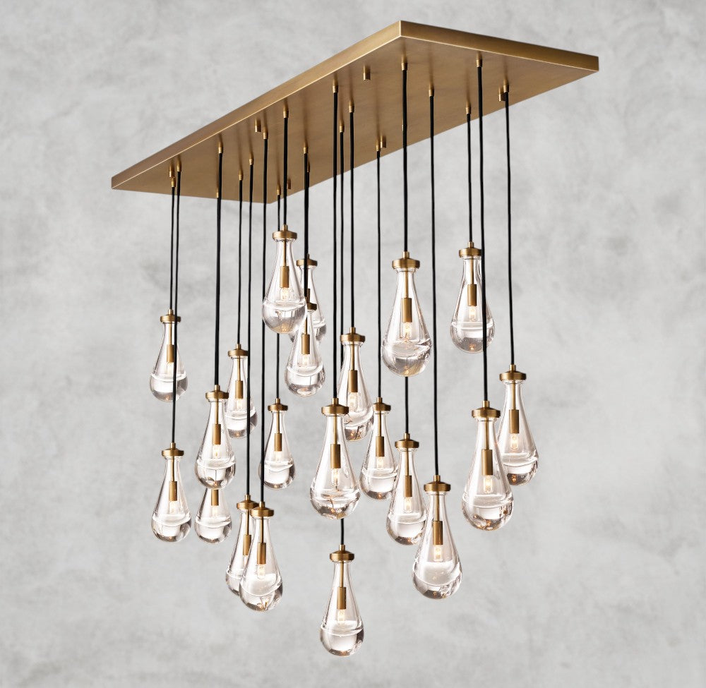 Rain Rectangular Chandelier 54", 72"